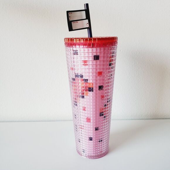 Starbucks 2025 Valentine’s Day Pink Tumbler 24 oz Limited Edition - Picture 5 of 6